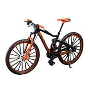 Orange Alloy Downhill Bicycle Model 1:10 Scale Racing Bike Desktop Decor