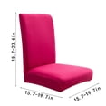 thumbnail image 3 of XYAIYT Housse de Chaise Haute Élasticité pour Chaises de Salle à Manger - Housse Douce et Confortable avec Conception Imperméable et Résistante à la Saleté - Ajustement Universel pour la Maison et le Bureau, Rose Vif, 3 of 3