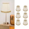 thumbnail image 3 of Small Lamp Shades, 6Pcs Widely  Light Weight Easy Installation Table Lampshade  for Bedroom, 3 of 7