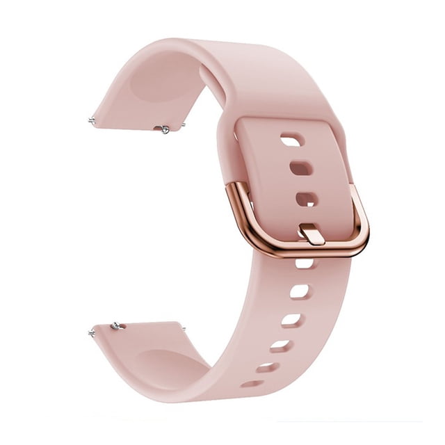 Replaceable Silicone Watch Strap 20mm Buckle Watch Strap Watch Band Compatible with Galaxy Watch Active2 Pink