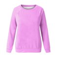 thumbnail image 4 of Qertyioot Chandails à Manches Longues pour Femmes, Mode Chandail Décontracté à Col Rond pour Femmes, Hauts Blouse, 4 of 4