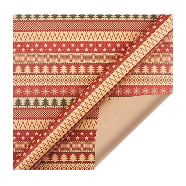 EGNMCR Christmas Decorations, Christmas Gifts New Retro Christmas Kraft Paper Wrapping Paper Christmas Gift Wrapping Paper Diy Set Wrapping paper