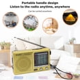 thumbnail image 3 of Radio Météo KK9 SW AM FM Radio Portable à Piles Radio la Plus Durable pour Urgence Ouragan Course Marche Maison, 3 of 9
