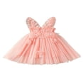 thumbnail image 1 of Robe de Fête pour Tout-Petites Filles Papillon Sans Manches Ligne A Robes de Princesse, 1 of 8