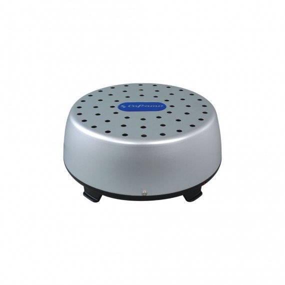 Caframo Limited Dehumidifier 9406CAABX Stor-Dry; 10.1 Inch Diameter x 4-1/2 Inch Height; 120 Volt AC; 60 Hz; 70 Watts; 256 BTU; Silver; Anodized Aluminum Housing