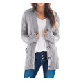 thumbnail image 3 of CHUANK Womens Boho Patchwork Cardigan Long Sleeve Open Front Knit Sweaters Coat Pockets Pink S, 3 of 6