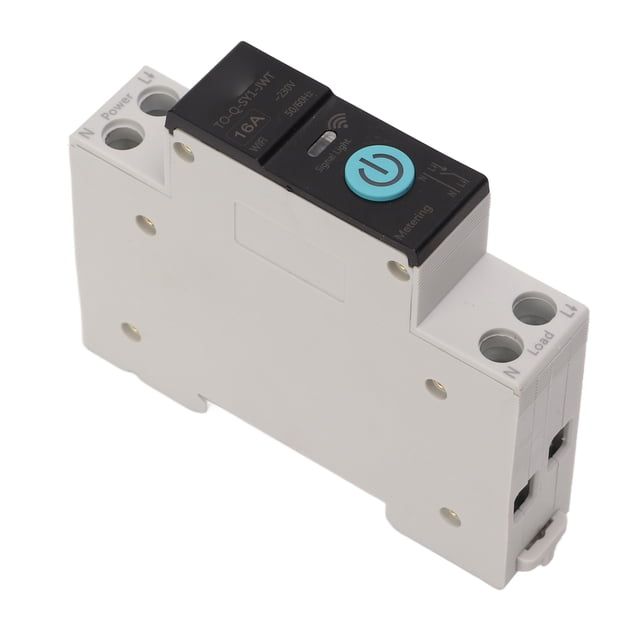Smart Wifi Din Rail Switch, Din Rail Circuit Breaker Smart Switch, Mobile Phone Remote Control with 3 Timing Modes Function Suitable for Clever Household Appliances