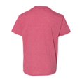 thumbnail image 2 of Gildan Youth Softstyle T-Shirt, L, Heather Cardinal, 2 of 3