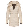 thumbnail image 1 of Fankiway Veste Décontractée Mi-Longue à Capuche à Manches Longues pour Femme avec Petit Imprimé Style Kaki G, 1 of 4