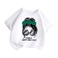 thumbnail image 3 of Hauts de Danse pour Enfants Filles T-Shirt pour Enfants Manches Longues Enfant Filles Mignon Graphique Imprimé Col Rond T-Shirt à Manches Courtes Été Décontracté T-Shirt Hauts, 3 of 5