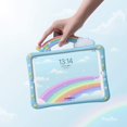 thumbnail image 2 of Multicolor Rainbow Bridge Cute Cartoon Case for iPad, Soft Shockproof Silicone Back Cover with Built-in Bracket,Food-Grade Silica Gel,Especially for Children(ipad mini5), 2 of 8