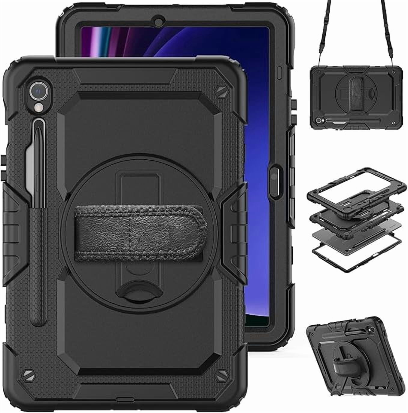 Protective Case for Samsung Galaxy Tab S10 Lite / S10 FE / S9 FE 10.9" / Tab S9 11"(Black）