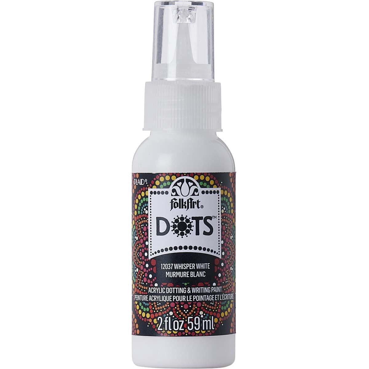FolkArt points 59 ml peinture acrylique, murmure blanc