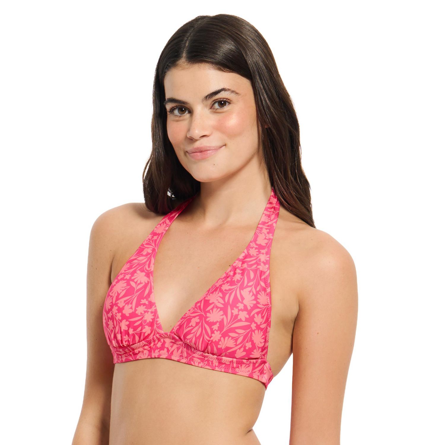 Summer Flirtt Haut de bikini triangle noir à licou pour femme
