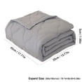 thumbnail image 3 of Limited Time Only! Summer Washed Cool Quilt, Machine Washable Thin Summer Blanket for Dormitory, Lightweight Bed Quilt Core for Student Bedding, Cool Bedding for Warm Weather, 3 of 6