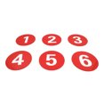 thumbnail image 2 of Aspire Acrylic Locker Number Signs 1-30, Door Sign with Self-adhesive Tape Red, 2 of 5