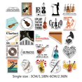 thumbnail image 4 of Moins de 5 Autocollants Autocollants d'Instruments de Musique Décorer Bagage Cahier Autocollants Bricolage Saison Scolaire, 4 of 9