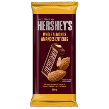 Barre de chocolat au lait crémeux HERSHEY'S format familial avec amandes entières
