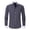 Black, variant on Mens Patterned Button Down Shirt Mens Long Sleeve Slim Fit Mens Dress Shirt Collared Shirt Men Long Sleeve, Blue, XXL