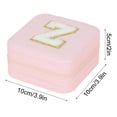 thumbnail image 3 of TopLLC Storage Bins 26 Letters Earring Jewelry Display Storage Box Case Organizer Flannel Tray Holder Gift Storage Bags, 3 of 3