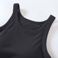 thumbnail image 4 of Timegard Camisoles pour Femmes Côtelées d'Été à Col Rond Sans Manches Confortables Courtes avec Soutien-Gorge Intégré, 4 of 6