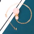 thumbnail image 3 of MasteelfCA Natural Crystal Fluorite Wishing Bottle Perfume Essential Oil Bottle Pendant Necklace Accessories Colorful Hanging Container (Pink, with Metal Chain), 3 of 7