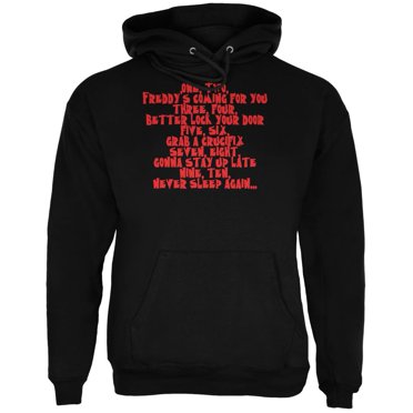 Halloween Nightmare Nursery Rhyme Black Adult Hoodie