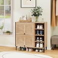 thumbnail image 4 of Costway Armoire de Rangement pour Chaussures avec Portes Rabattables, Tablettes Ajustables et Amovibles pour l'Entrée, 4 of 9
