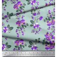 thumbnail image 4 of Soimoi Rayon Fabric Leaves & Floral Artistic Printed Fabric 1 Yard 56 Inch Wide, 4 of 4