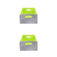 thumbnail image 3 of Ruiboury Multi Storage Baskets Organizer For Cables Toys Collapsible For Easy Gray+green 30x24x15cm 2Set, 3 of 6