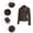 Coffee, variant on LOVZFMLL Jackets for Womens Solid Color Short Thin Leather Jacket Long Sleeved Casual Jacket Long Sleeved Hooded Casual Jacket