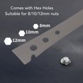 thumbnail image 3 of Lifter and Scraper, Flat Pry Bar Gray Practical with Nail Puller for Woodworking, 3 of 7
