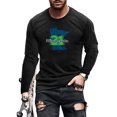 thumbnail image 1 of UKAP Mens T Shirt Crew Neck Tops Long Sleeve Loose Fall Pullover #03 S, 1 of 2