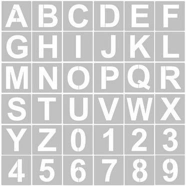 36pcs English Letters Painting Stencils Letters Templates Alphabet Stencils Letter Templates