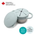 thumbnail image 2 of Melii Toddler Stainless Steel Snack Container with Silicone Top - Seafoam, 2 of 6