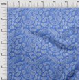 thumbnail image 3 of oneOone Velvet Medium Blue Fabric Block Sewing Craft Projects Fabric Prints By Yard 58 Inch Wide-XU, 3 of 5