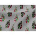 thumbnail image 4 of oneOone Viscose Jersey Fabric Leaves & Floral Block Printed Craft Fabric BTY 60 Inch Wide, 4 of 4