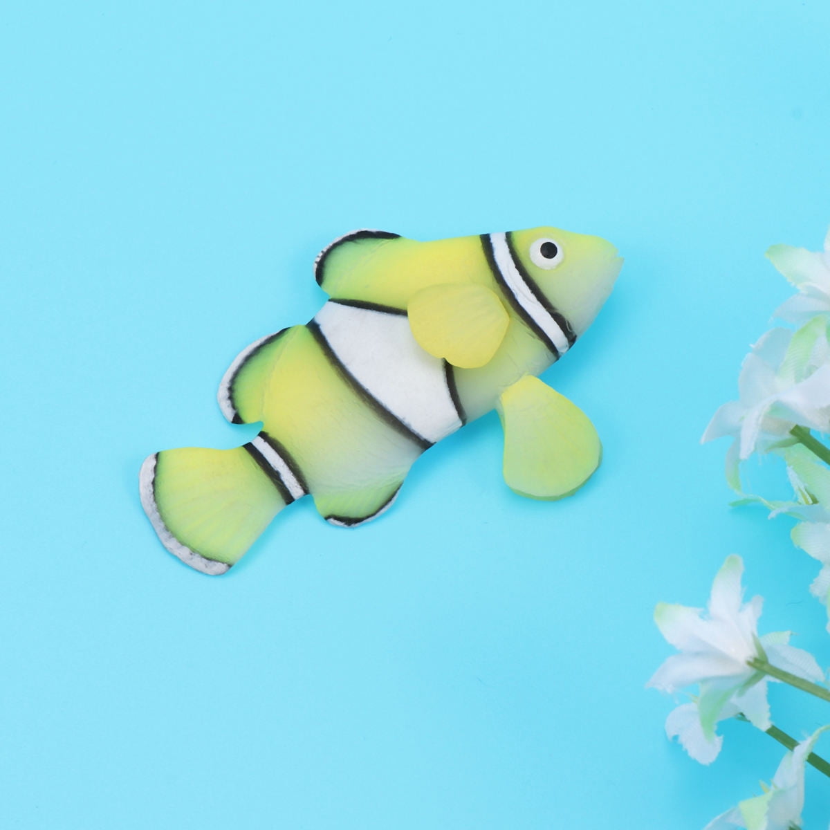 UPGRATOR 1PC Floating Decor Simulation Fish Tank for Yellow Aquarium Ornament