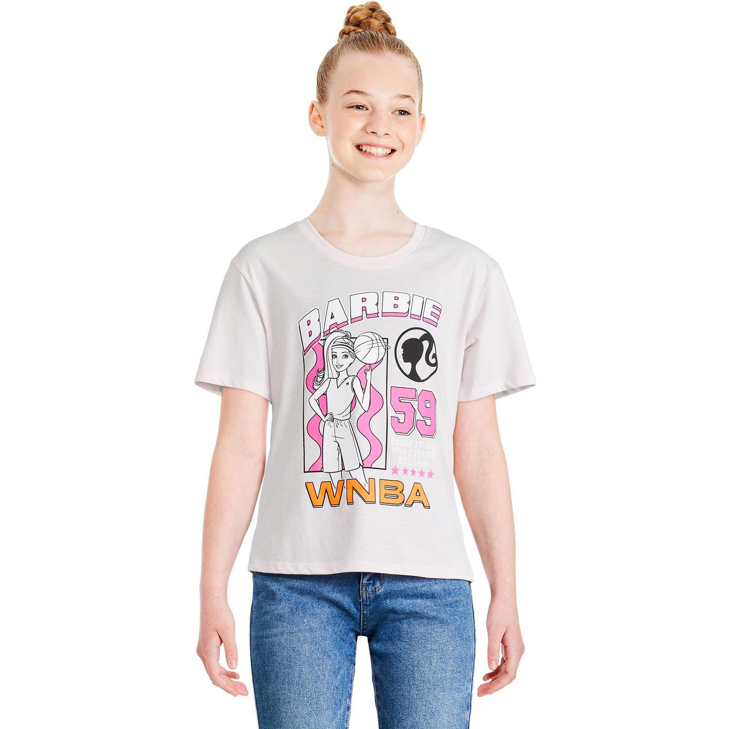 WNBA Barbie Girls' Graphic T-Shirt