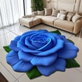 thumbnail image 2 of Feltree 3D Flower Mat Non-Slip Soft Area Rug 24x24 Inch Crystal Velvet for Living Room Bedroom Home Office Decor, 2 of 8