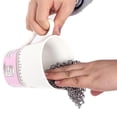 thumbnail image 4 of Steel Cast Iron Pot Cleaner Chain Mail Scrubber Cookware Kitchen Tool U7W8, 4 of 6