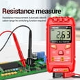 thumbnail image 4 of ANENG ANENG M113 Multimètre Numérique Compact avec Réglage Automatique, Détection NCV et Maintien des Données pour les Tests de Tension, de Résistance et de Continuité (Rouge, Pile Non Incluse), 4 of 7