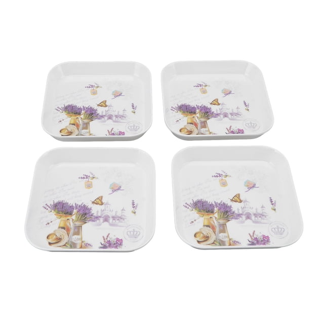 Snack Dish, 4pcs Fruit Snack Plate 5.9in Elegant For School For Restaurant