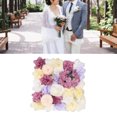 thumbnail image 1 of Artificial Flower Wall Background, Artificial Flower Wall Panels Simulation Silk Rose Flower Wall Decor for Wedding Party Stage Background Backdrop 15x15in, 1 of 7