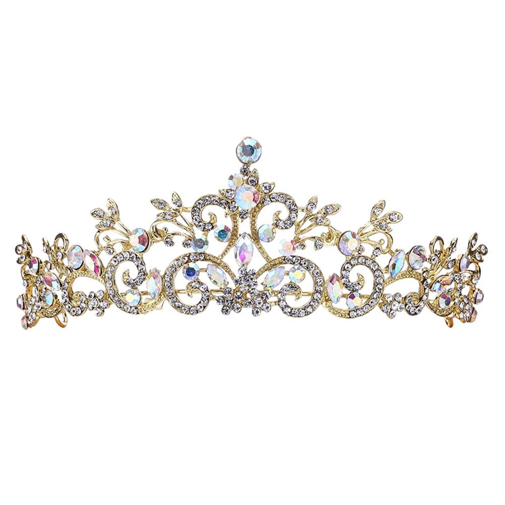 MasteelfCA Kids Luxury Crown Headdress Fashion Girls Rhinestone Hairband Dress Accessory