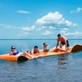 thumbnail image 1 of Costway 3-Layer Floating Water Pad 12' x 6' Floating Oasis Foam Mat Orange, 1 of 9