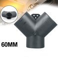 thumbnail image 1 of Premium Y Branch Pipe Connector for 60mm Vent Ducting Easy Installation, 1 of 4