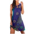 thumbnail image 2 of Mefallenssiah Women'S Round Neck Sleeveless Printed Dress, 2 of 4