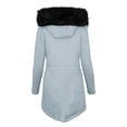 thumbnail image 1 of WEIYLL Jackets for Women Fashion Solid Color Plus Velvet Thick Slim Grey Cold Weather Tops Size XL, 1 of 2