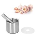thumbnail image 3 of Ccdes Kitchen Tool,Mortar Pestle Set Stainless Steel Manual Garlic Mill Grinder Crusher Kitchen Tool Gadget,Garlic Mill, 3 of 8